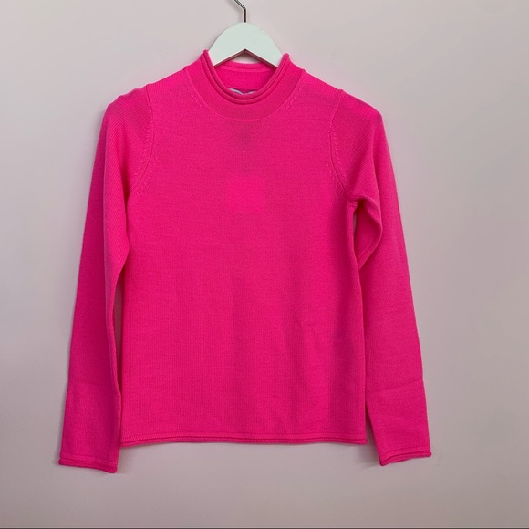 NEW! Opening Ceremony Merino Wool Knit Sweater Hot Pink, Medium - Picture 3 of 10